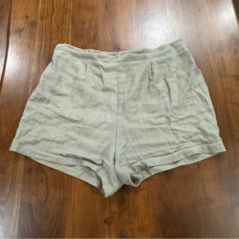 Only Child Linen Shorts Slow Fashion Made In USA‎ Size 22